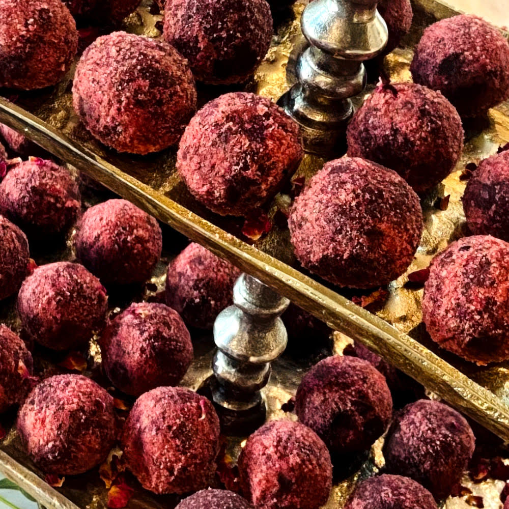 cherry cardamom bliss balls dessert houston texas