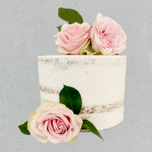 NAKED Cake with Roses [Vegan]