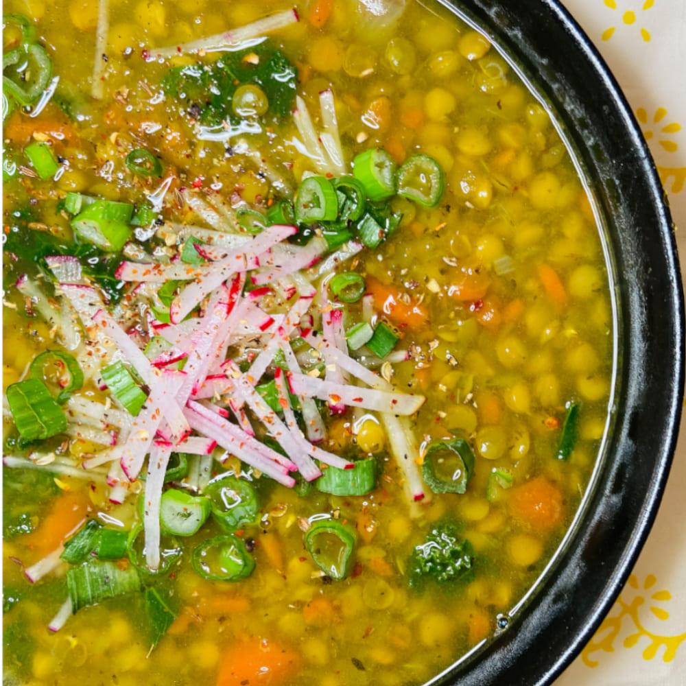 Soup Indian Green Lentil Curry Smoky Lentil Stew With Leeks And