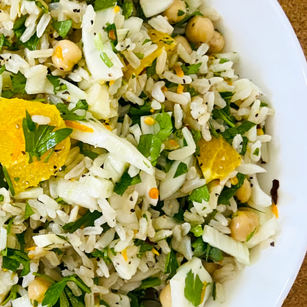 Brown Rice And Salad