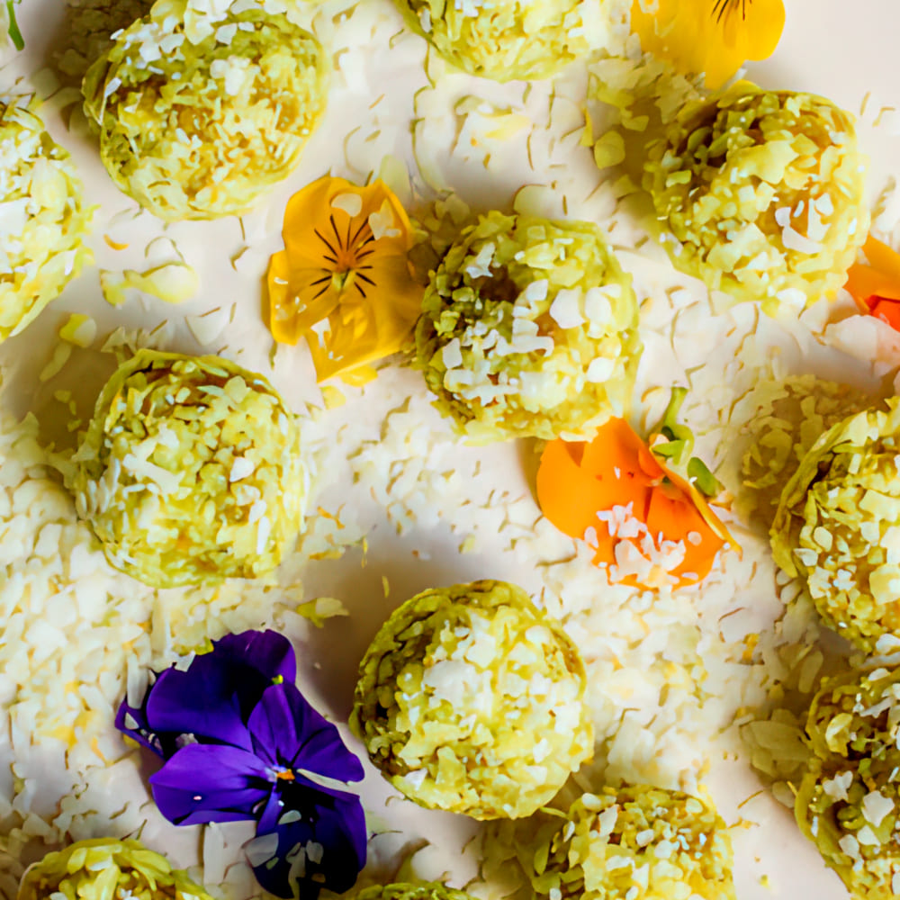 *ORGANIC* Lemon Turmeric Oat Bliss Balls [Vegan] [Gluten Free] [Oil Free] [Refined Sugar Free]