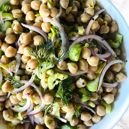 Lemony Celery Chickpea Salad [Vegan] [Gluten Free]