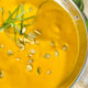 Carrot Ginger Bisque w Toasted Pepitas + Mint [vegan] [gluten free]
