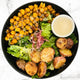 Caesar Salad with Chickpea Croutons + Roasted Potatoes [vegan] [gluten free]