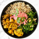 Roasted Cauliflower Tikka Masala Salad Bowl w Pickled Onions [vegan] [gluten free]