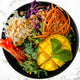 Thai Crunch Salad w Fresh Mint & Mango [vegan] [gluten free] [peanut]